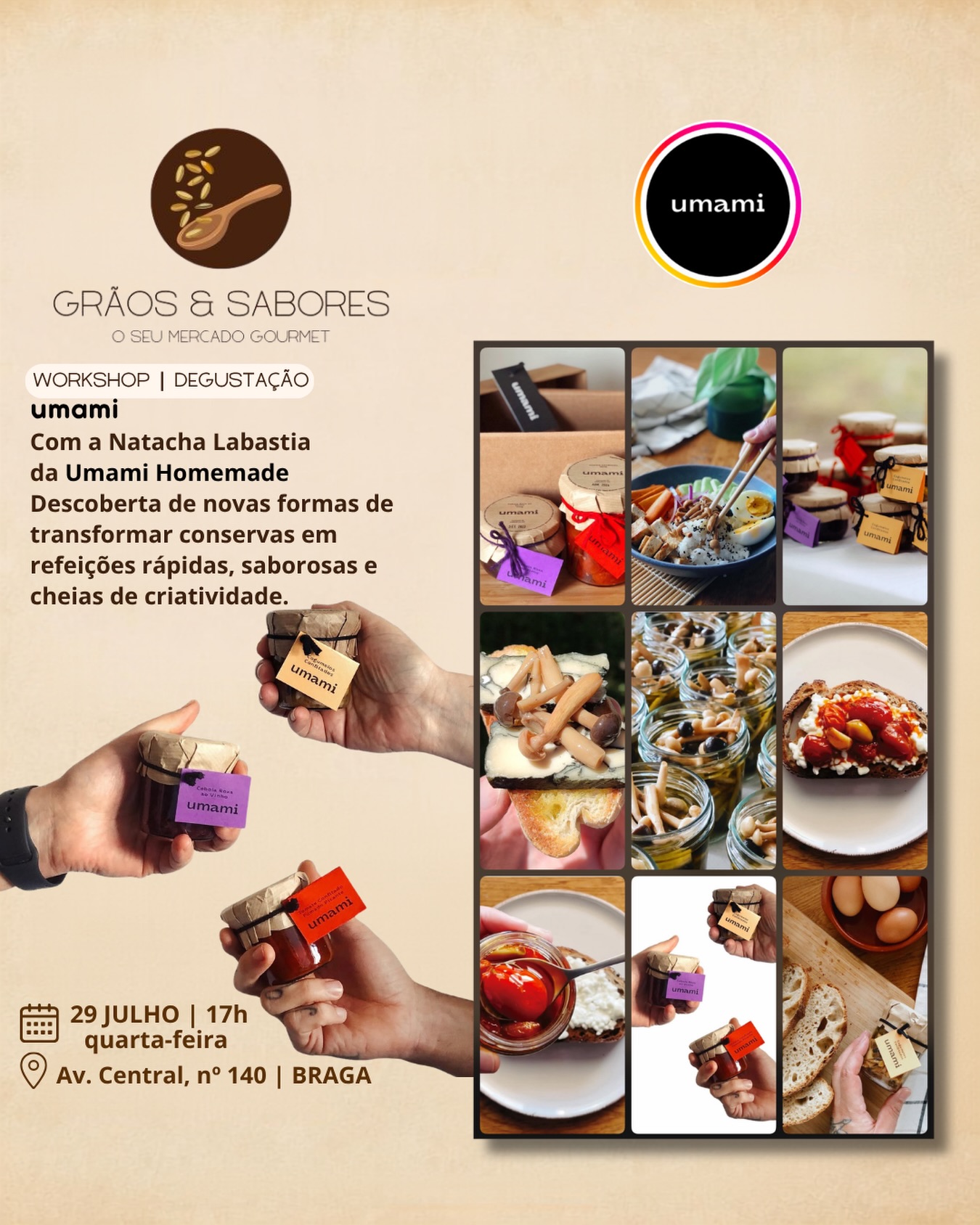 Workshop & Degustação com a Natacha Labastia