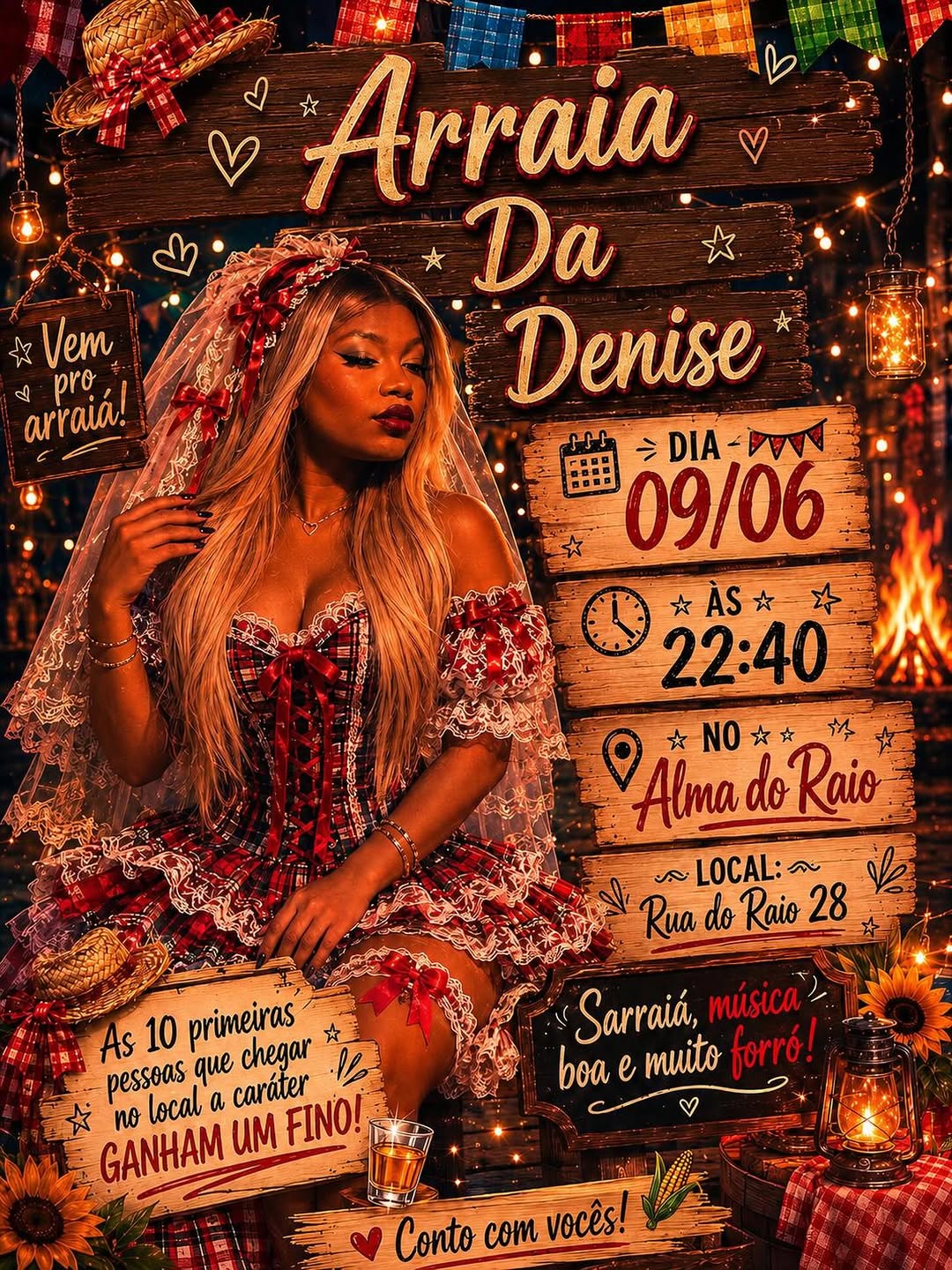 Denise apresenta «Forró»