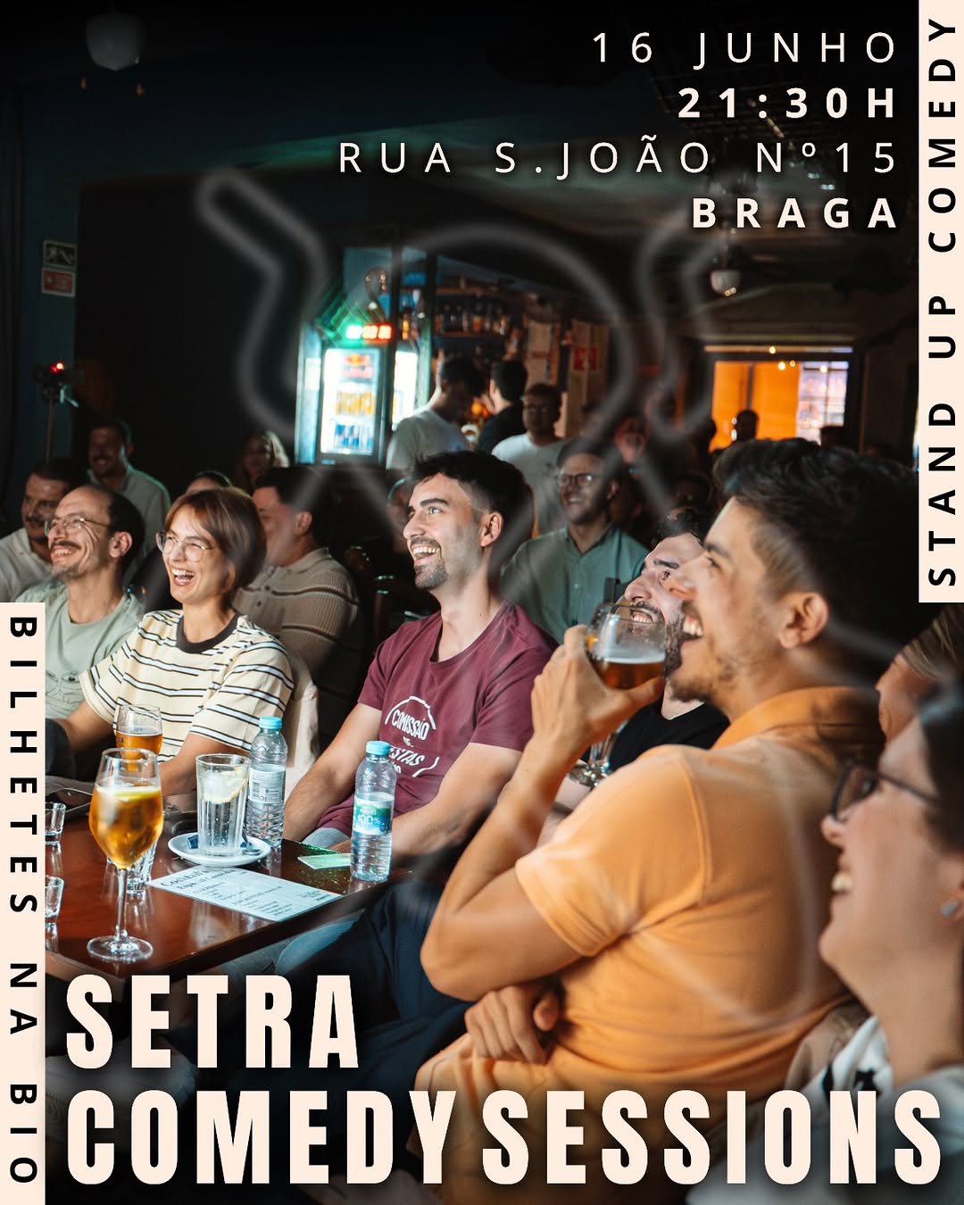 É já dia 16 a próxima noite de stand up no @setrabraga, garante já o teu bilhete antes que esgote 🪰