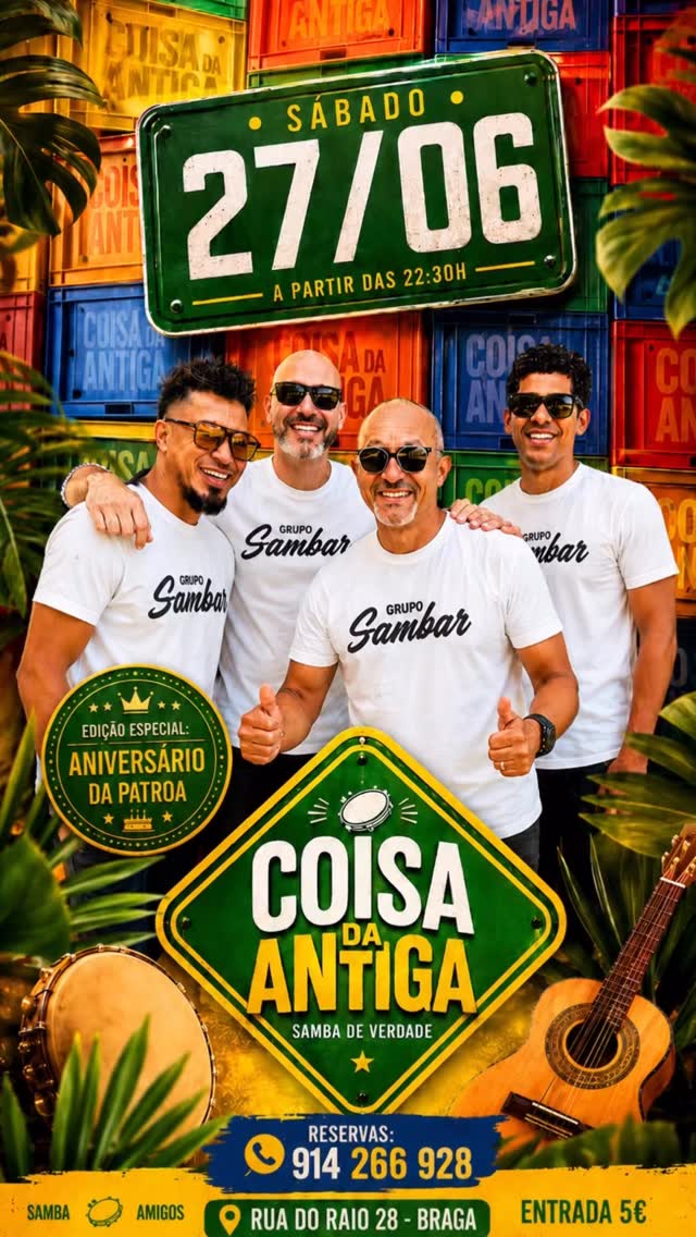 Grupo Sambar apresenta «Coisa da Antiga»