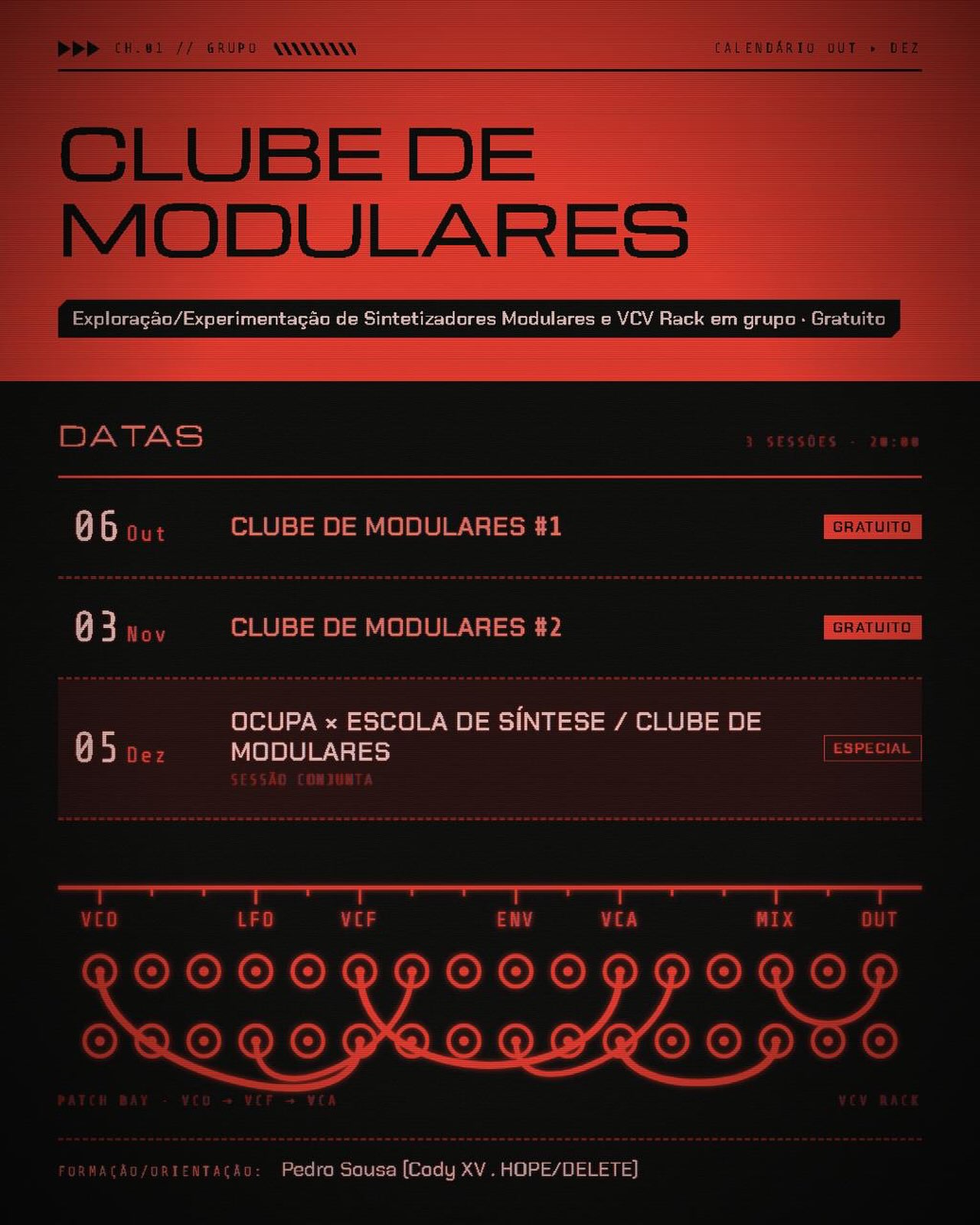 Pedro Sousa — Clube de Sintetizadores Modulares