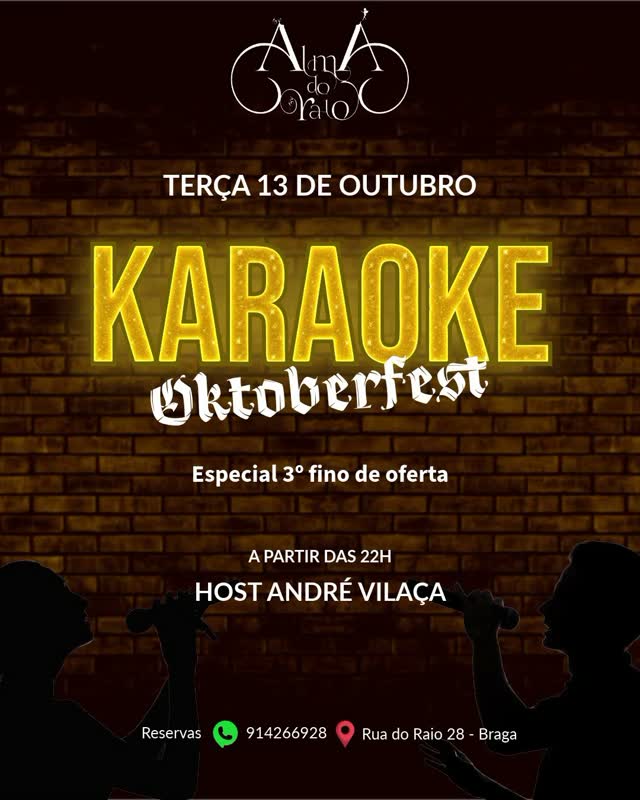 Noite de Karaoke Especial Oktoberfest