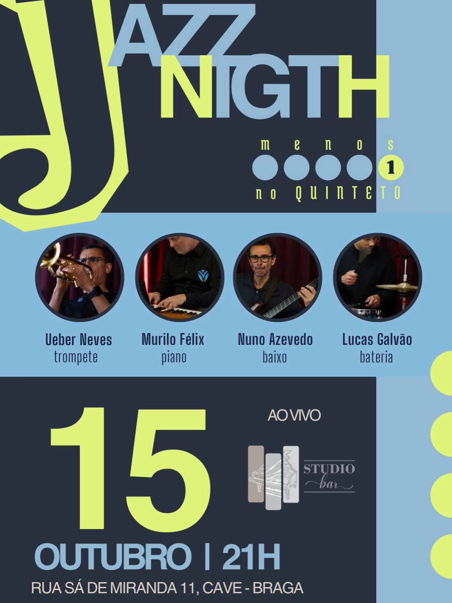 Menos um no quinteto apresenta Quintas com Jazz