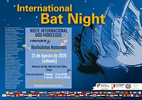 Noite Internacional dos Morcegos e Observação de Borboletas Noturnas